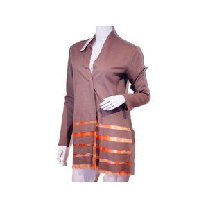 $800 TOMBOLINI Fleur RUNWAY  Collection WOOL Thin JACKET Blazer ITALY Giaca (42)